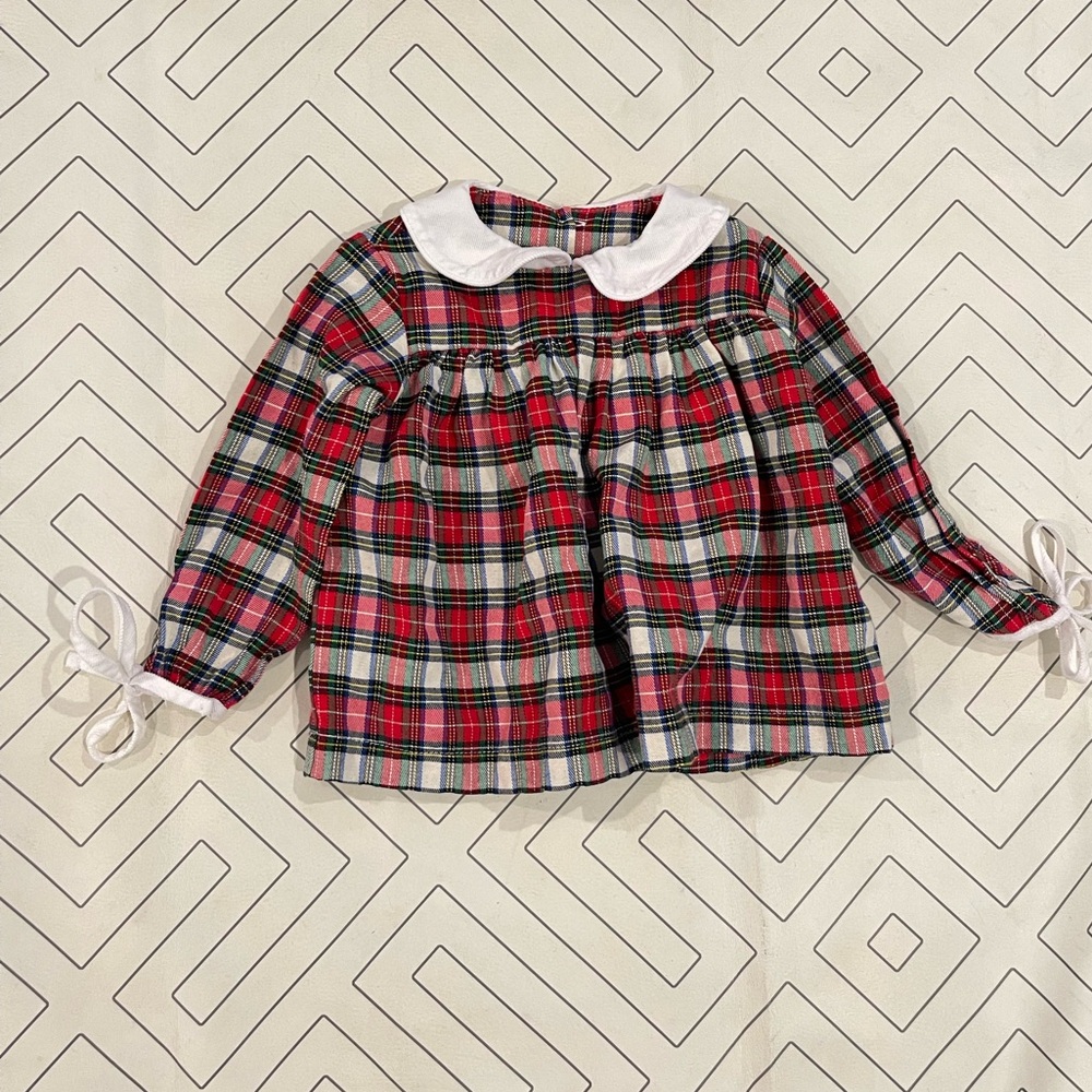Charlotte Proper Holiday Plaid Blouse